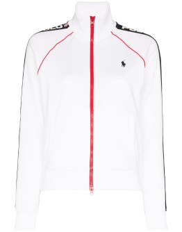 zip-up logo-print track jacket 