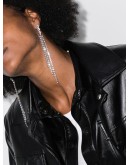 crystal-fringe drop earrings