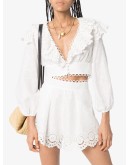  Bellitude ruffled cropped blouse