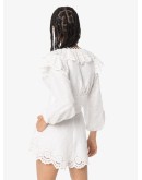  Bellitude ruffled cropped blouse