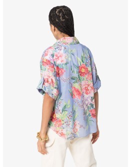 Juliette floral-print cotton shirt