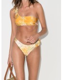 Amelie one-shoulder floral-print bikini set