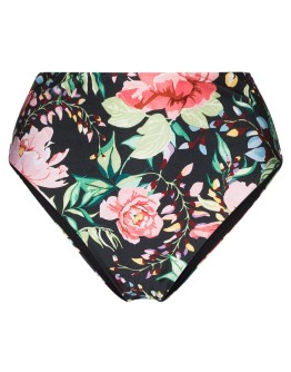 Bellitude floral high-waisted bikini bottoms