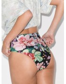 Bellitude floral high-waisted bikini bottoms