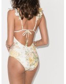 Amelie ruffle-neck swimsuit
