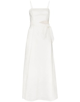 Amelie tie waist midi dress