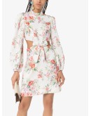 Bellitude floral-print cutout mini dress