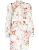 Bellitude floral-print cutout mini dress