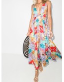 Bells floral-print maxi dress