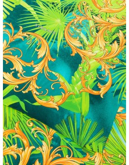 Baroque palm print scarf