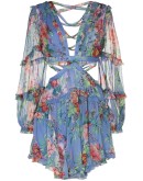 Bellitude cutout floral-print dress