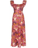 Fiesta paisley-print midi dress