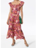 Fiesta paisley-print midi dress