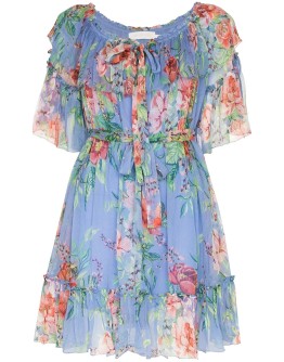 Prima floral-print mini dress