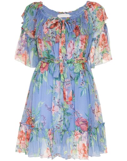 Prima floral-print mini dress