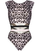 Zenaya leopard-print swimsuit