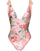 floral-print swimsuit