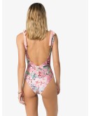 floral-print swimsuit