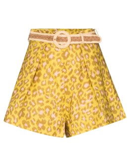 Carnaby leopard-print shorts