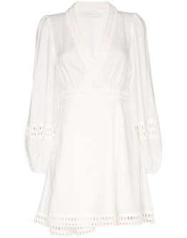 bell sleeve mini dress