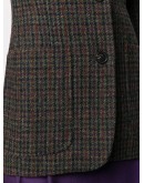 single breasted houndstooth jacket