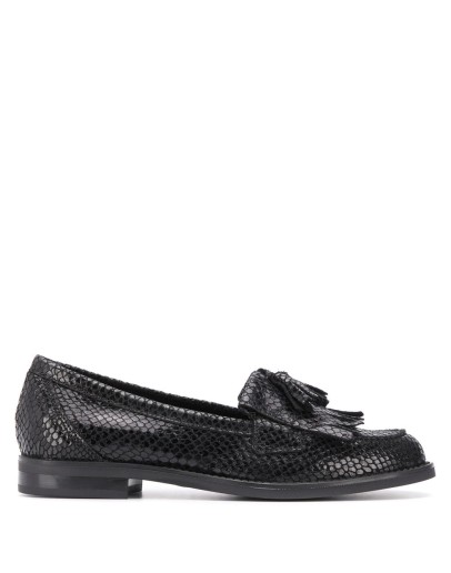 Klarke textured low heel loafers