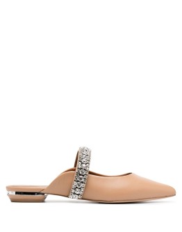 crystal embellished slippers