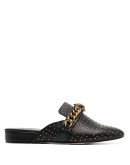 Chelsea chain strap mules