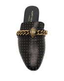 Chelsea chain strap mules
