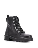 chain lace ankle boots