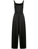 wide-leg silk jumpsuit
