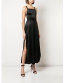 wide-leg silk jumpsuit