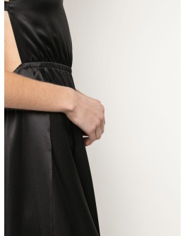 wide-leg silk jumpsuit