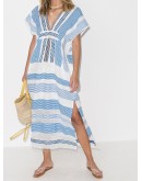 Mizan stripe-pattern midi dress