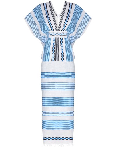 Mizan stripe-pattern midi dress