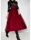 Swarovski-studded tulle skirt
