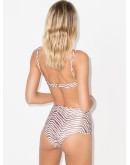 Tahiti stripe-pattern bikini