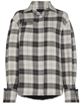 check-print long-sleeve shirt