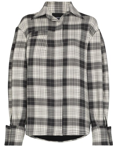 check-print long-sleeve shirt
