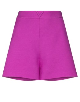 logo-plaque high-waist shorts