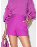 logo-plaque high-waist shorts