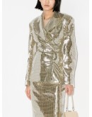 metallic blazer