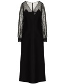 lace detail midi dress