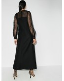 lace detail midi dress