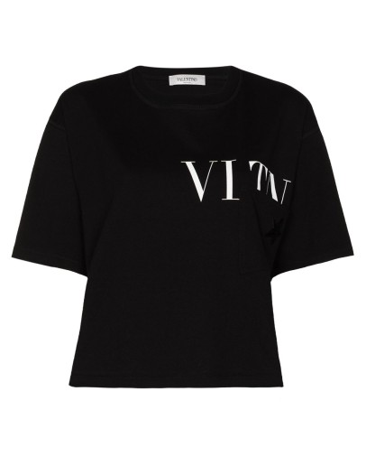 VLTN logo cropped T-shirt