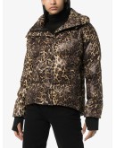 Highland jaguar print puffer jacket 