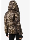 Highland jaguar print puffer jacket 