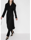 wraparound mid-length coat