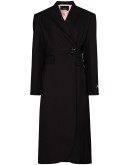 wraparound mid-length coat