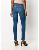 braided-waistband skinny jeans